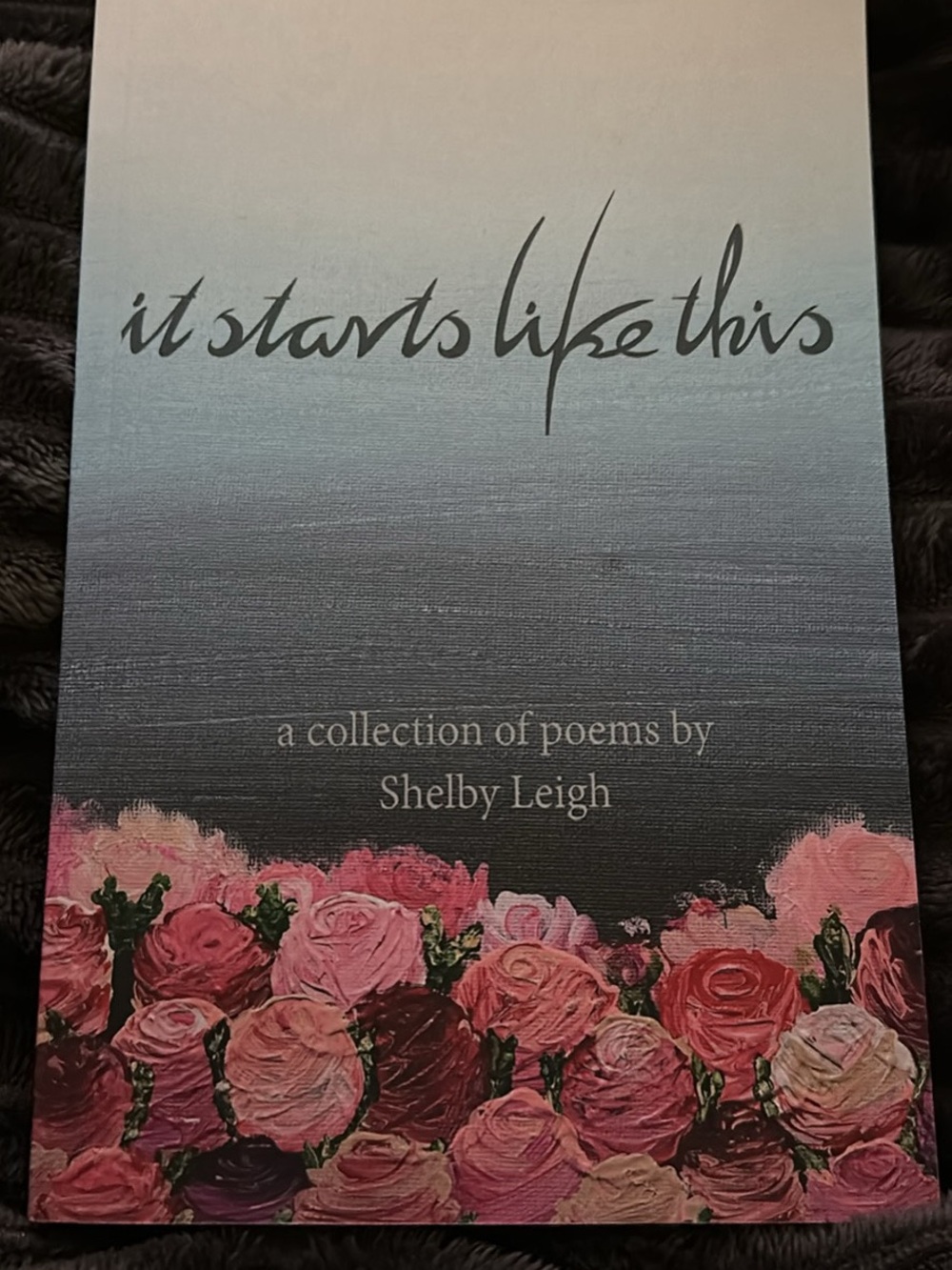 'It Starts Like This' Floral Poetry Book